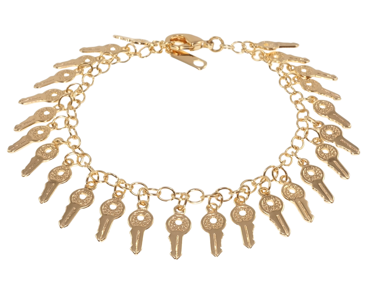 Браслет Xuping M&L желтый оттенок "Ключики" размер 16см х 3мм
Браслет Xuping M&L желтый оттенок "Ключики" размер 16см х 3мм