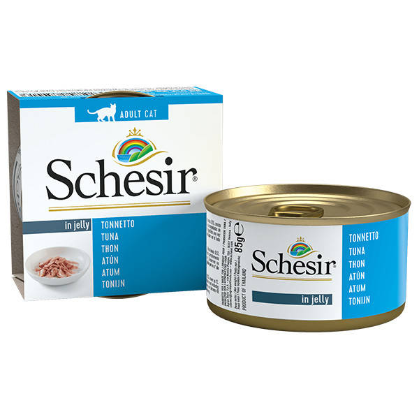 Schesir Tuna ШЕЗИР ТУНЕЦ в желе натуральные консервы для котов, влажный корм, банка - 85 г
Schesir Tuna ШЕЗИР ТУНЕЦ в желе натуральные консервы для котов, влажный корм, банка - 85 г