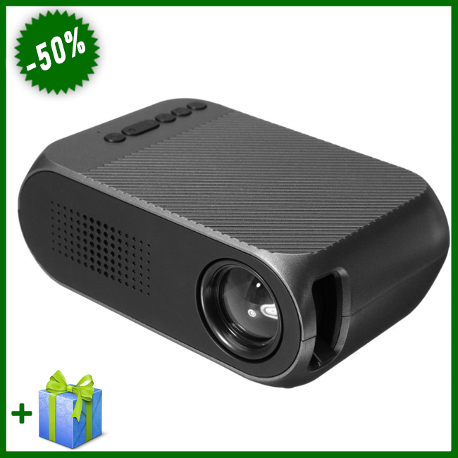 Мультимедийный портативный мини проектор Projector LED YG-320 Mini, универсальный проектор для дома
Мультимедийный портативный мини проектор Projector LED YG-320 Mini, универсальный проектор для дома