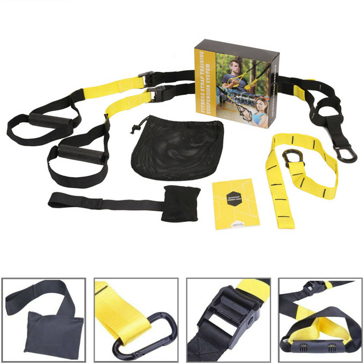 Тренировочные петли TRX Fitness Strap Training Suspension System для кроссфита и функционального тренинга
Тренировочные петли TRX Fitness Strap Training Suspension System для кроссфита и функционального тренинга