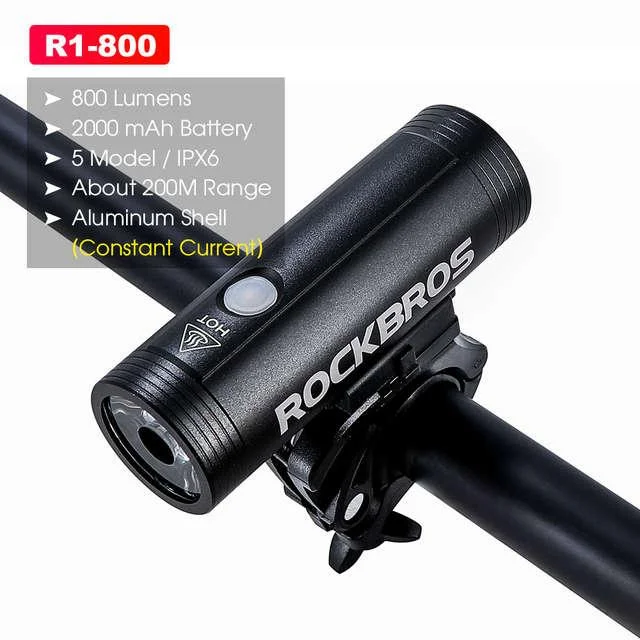 Велосипедный фонарь ROCKBROS R1-800 (800LM, 4000mAh, USB, IPX6, 5 режимов,Type-C) велофара
Велосипедный фонарь ROCKBROS R1-800 (800LM, 4000mAh, USB, IPX6, 5 режимов,Type-C) велофара
