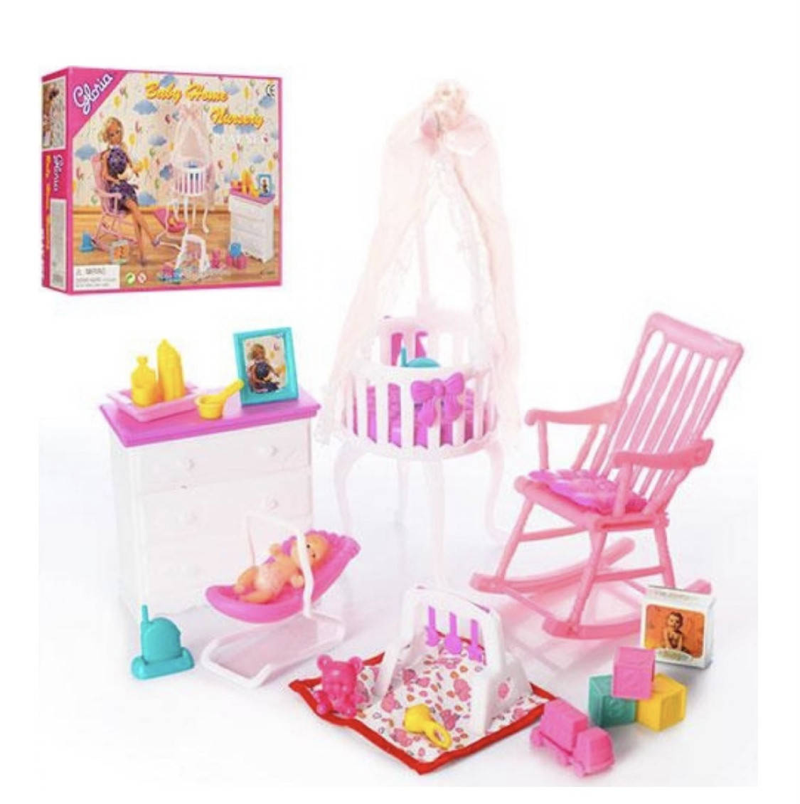 Набор кукольной мебели Gloria, Детская, арт. 9929 
Набор кукольной мебели Gloria, Детская, арт. 9929