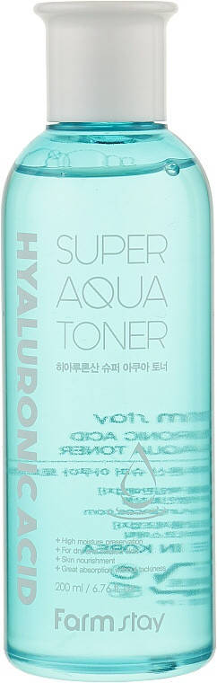 Тонер зволожуючий з гіалуроновою кислотою FarmStay Hyaluronic Acid Super Aqua Toner 200 мл
Тонер зволожуючий з гіалуроновою кислотою FarmStay Hyaluronic Acid Super Aqua Toner 200 мл