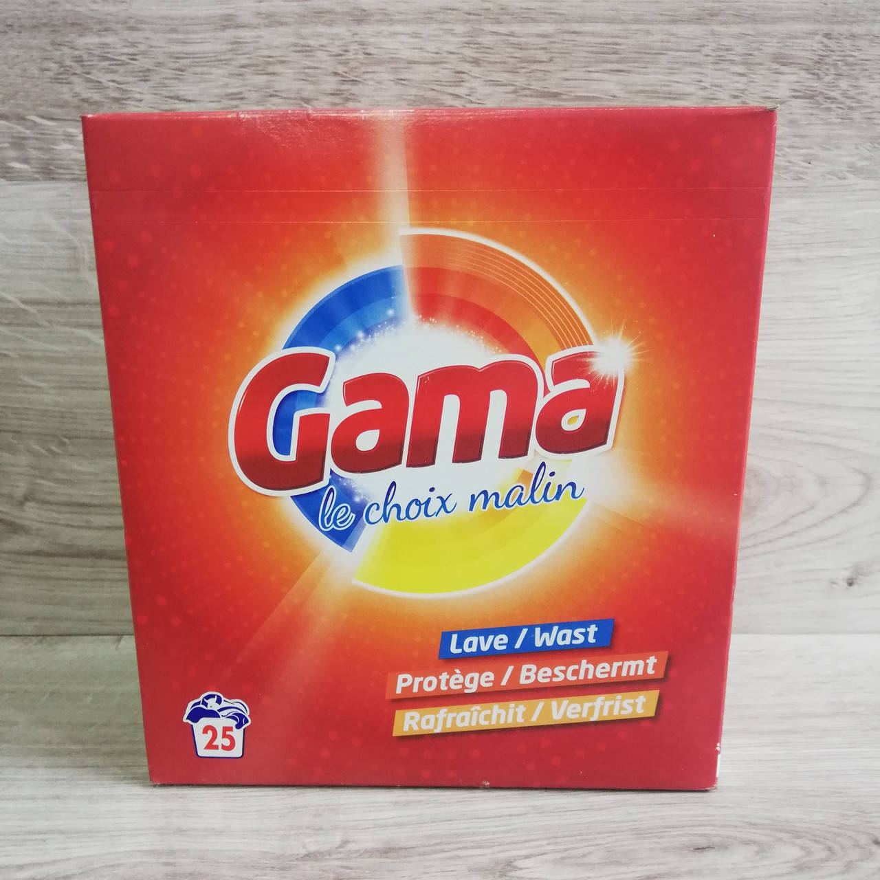Пральний порошок Gama 3в1 Універсальний, 1.625 кг (25 прань) 
Пральний порошок Gama 3в1 Універсальний, 1.625 кг (25 прань)