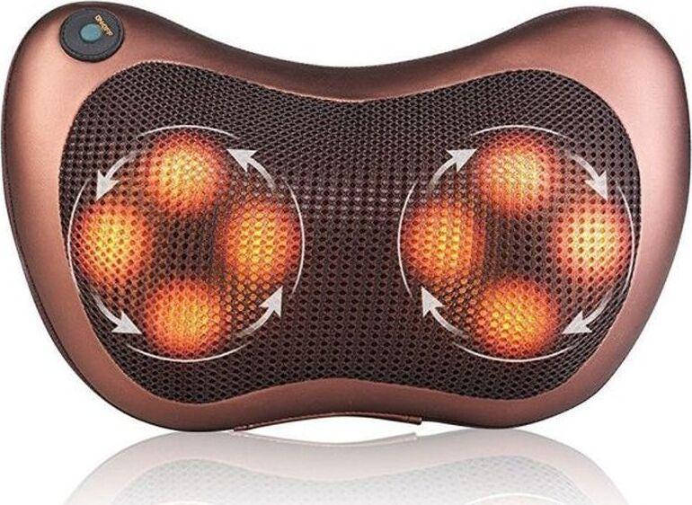 Роликовый массажер для спины и шеи Massage pillow GHM 8028 | массажная подушка | массажер с подогревом 8 ролик
Роликовый массажер для спины и шеи Massage pillow GHM 8028 | массажная подушка | массажер с подогревом 8 ролик