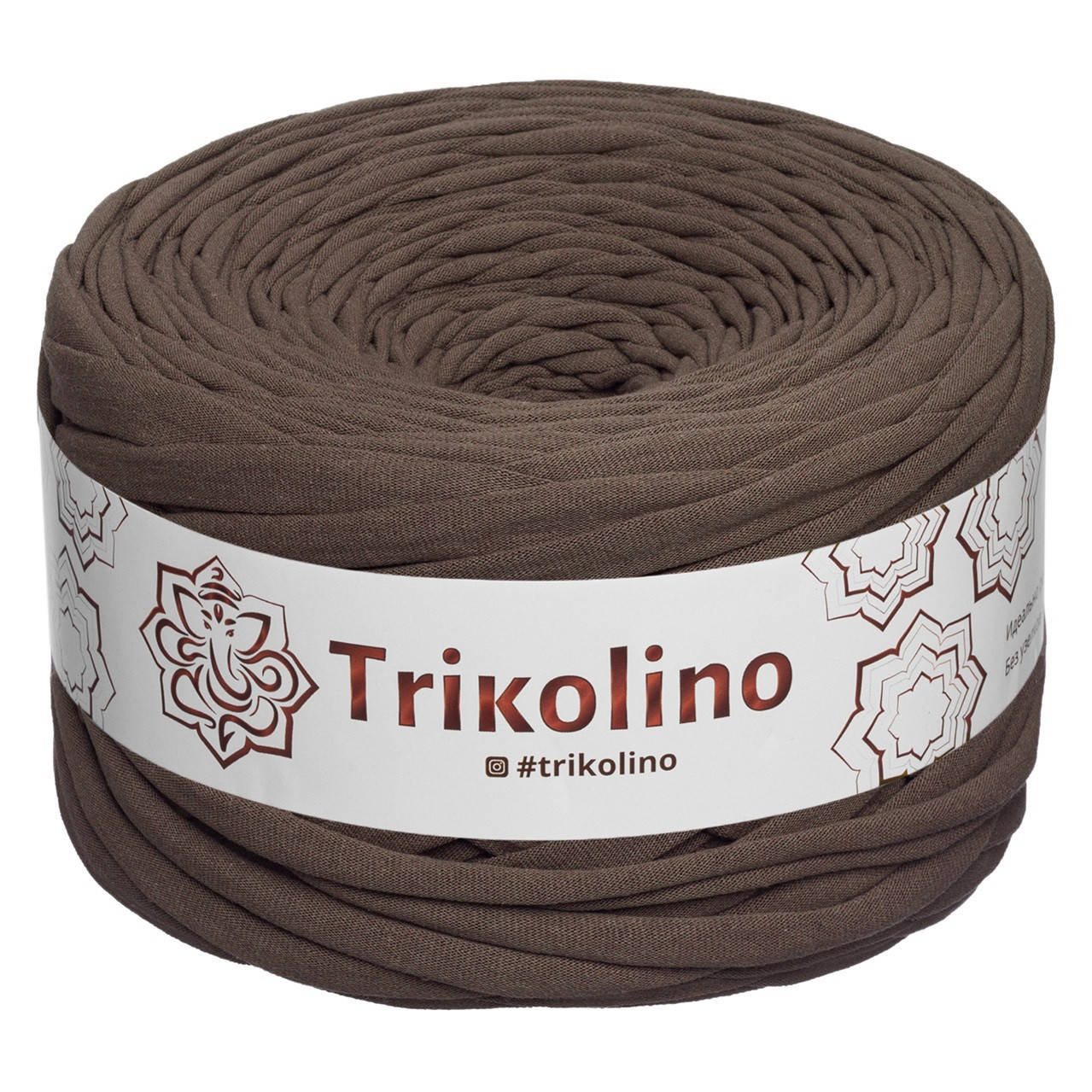 Трикотажна пряжа Trikolino, ширина нитки 7-9 мм, довжина мотка 50 м., Чорний шоколад, Черный
Трикотажна пряжа Trikolino, ширина нитки 7-9 мм, довжина мотка 50 м., Чорний шоколад, Черный
