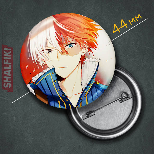 "Шото Тодороки (Моя геройская академия / My Hero Academia)" значок круглый на булавке Ø44 мм
"Шото Тодороки (Моя геройская академия / My Hero Academia)" значок круглый на булавке Ø44 мм