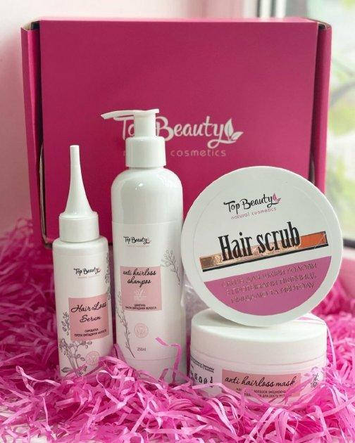 Набор укрепляющий для роста и против выпадения волос Top Beauty Anti Hairloss (скраб шампунь маска сыворотка)
Набор укрепляющий для роста и против выпадения волос Top Beauty Anti Hairloss (скраб шампунь маска сыворотка)
