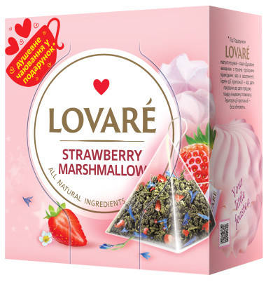 Чай "LOVARE Delicatea" 15п*2г "Strawberry Marshmallow" Полуничний Зефір Пірамідка (1/12)
Чай "LOVARE Delicatea" 15п*2г "Strawberry Marshmallow" Полуничний Зефір Пірамідка (1/12)