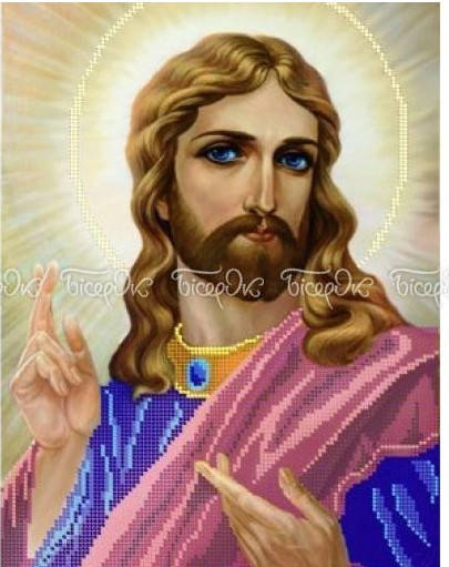ЧВ-5051 Схема для вышивки бисером Благословение Иисуса 
ЧВ-5051 Схема для вышивки бисером Благословение Иисуса