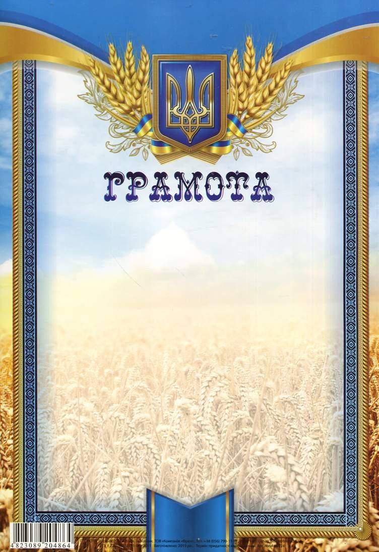 Бланк Грамота, А4 (№224)
Бланк Грамота, А4 (№224)