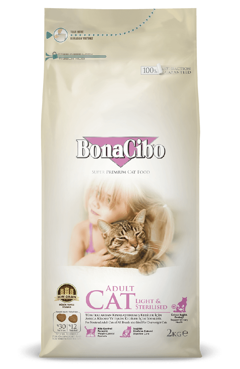 BonaCibo (Бонасибо) Cat Adult Light & Sterilized сухой корм для стерилизованных кошек, 5 кг
BonaCibo (Бонасибо) Cat Adult Light & Sterilized сухой корм для стерилизованных кошек, 5 кг