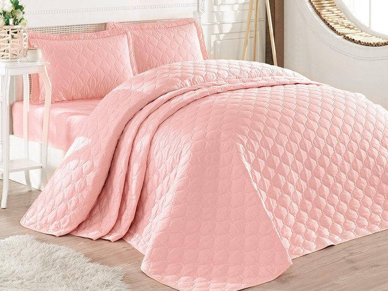 Покрывало Aran Clasy хлопковое стеганное 240*260 RABEL V4 персиковое, Розовый 
Покрывало Aran Clasy хлопковое стеганное 240*260 RABEL V4 персиковое, Розовый