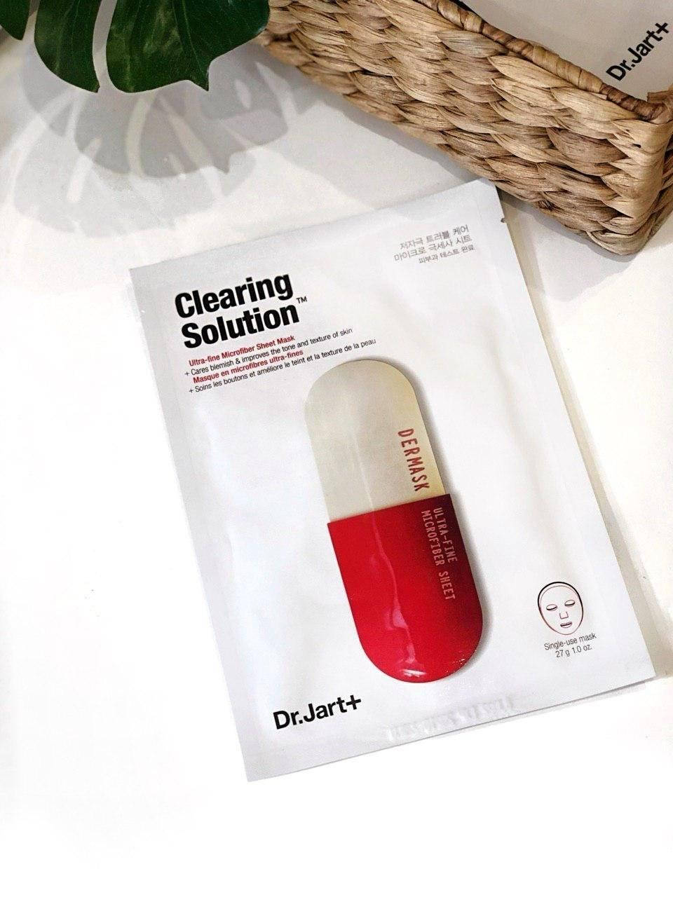 Очищающая тканевая маска с салициловой кислотой Dr.Jart+ Dermask Micro Jet Clearing Solution 27мл
Очищающая тканевая маска с салициловой кислотой Dr.Jart+ Dermask Micro Jet Clearing Solution 27мл