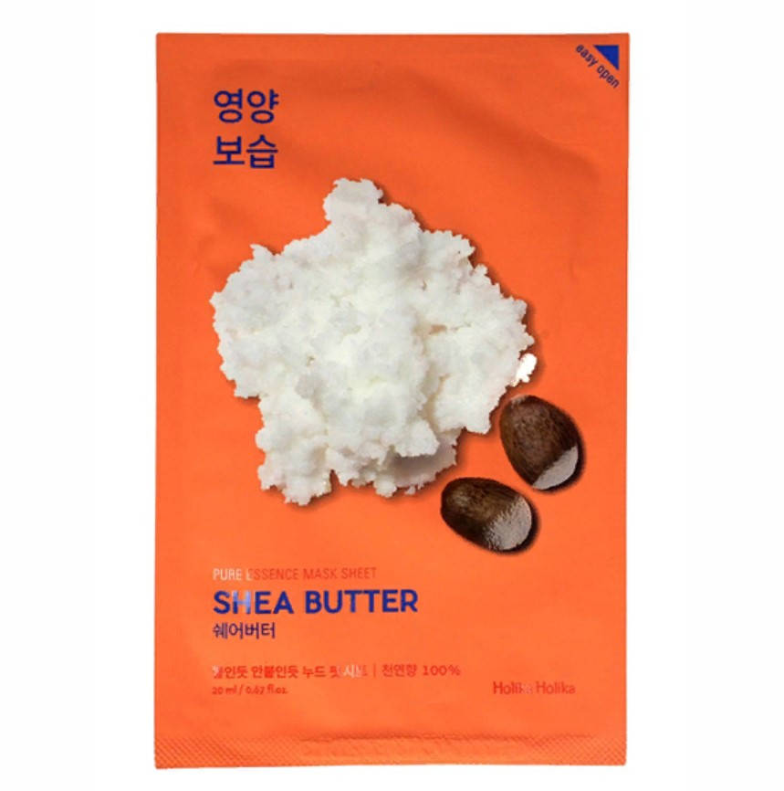 Питательная тканевая маска для лица "Масло ши" Holika Holika Pure Essence Mask Sheet Shea Butter 20 мл
Питательная тканевая маска для лица "Масло ши" Holika Holika Pure Essence Mask Sheet Shea Butter 20 мл