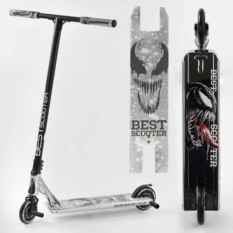 Трюковый парковый самокат Best Scooter SIMBIOTE HIC-система, пеги, колёса 120мм серебряный 65030
Трюковый парковый самокат Best Scooter SIMBIOTE HIC-система, пеги, колёса 120мм серебряный 65030