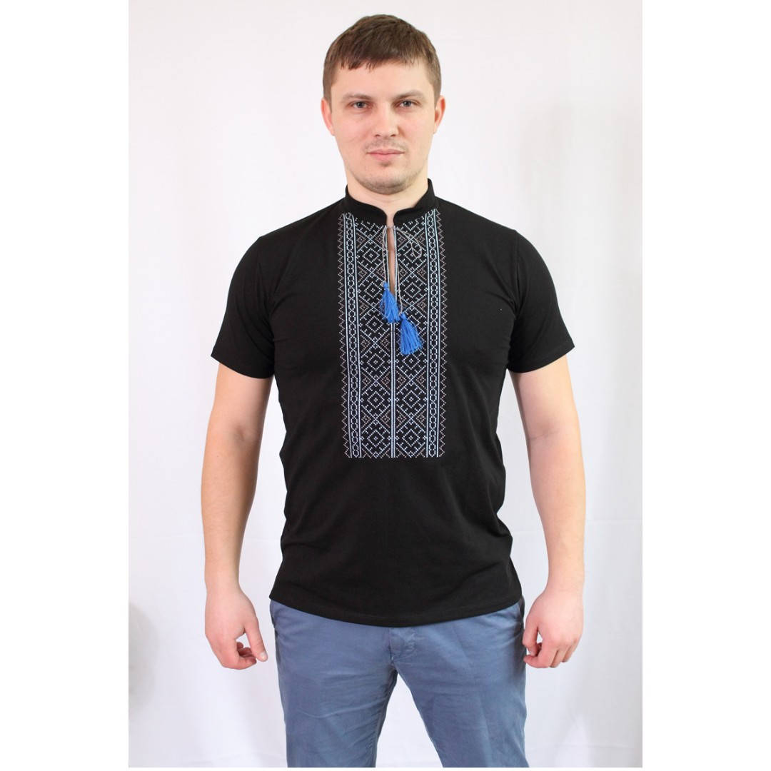 Футболка вышиванка мужская, хлопок орнамент сине-черный (82711603)
Футболка вышиванка мужская, хлопок орнамент сине-черный (82711603)