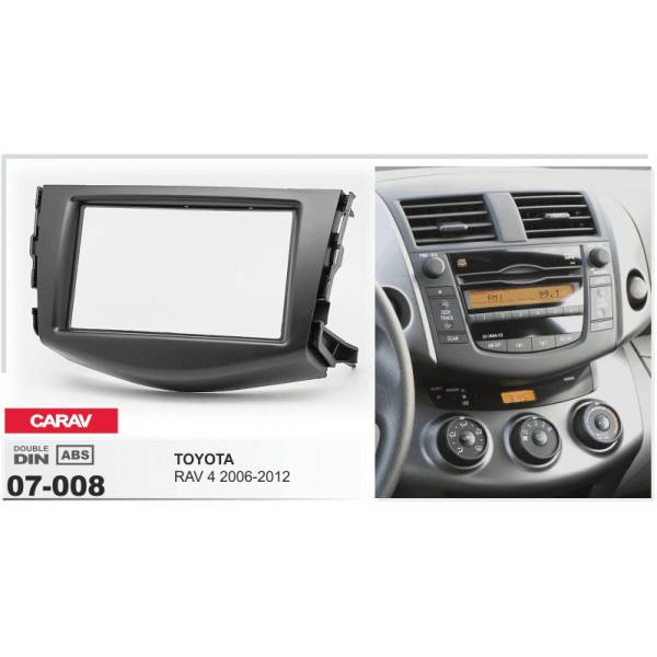 Рамка для магнитолы Toyota RAV 4 (2006-2012 года) размер - 2ДИН /для Тойоты РАВ4 /переходная рамка/
Рамка для магнитолы Toyota RAV 4 (2006-2012 года) размер - 2ДИН /для Тойоты РАВ4 /переходная рамка/