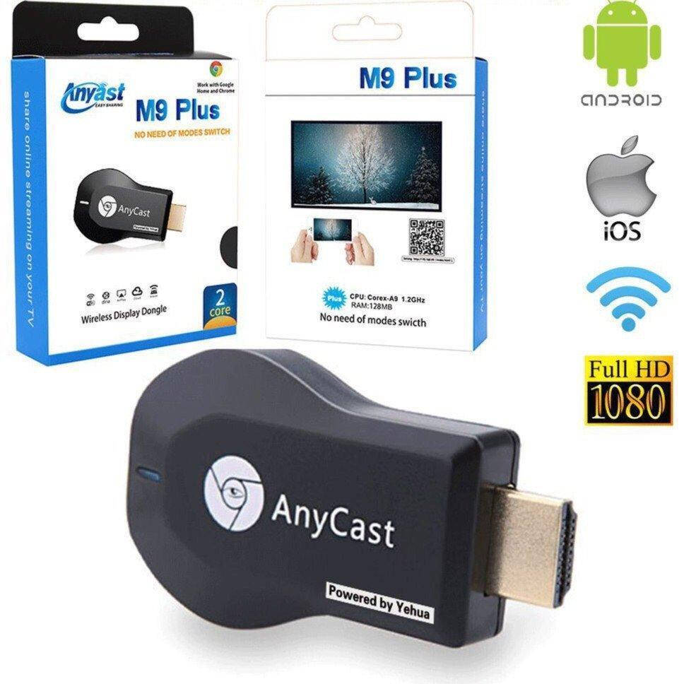 Медиаплеер Miracast AnyCast M9 Plus HDMI с встроенным Wi-Fi модулем, приёмник HDMI! Хит
Медиаплеер Miracast AnyCast M9 Plus HDMI с встроенным Wi-Fi модулем, приёмник HDMI! Хит