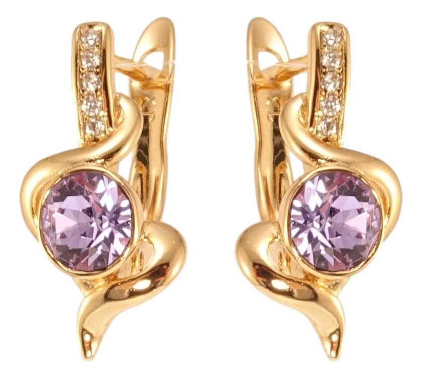 Серьги Xuping Позолота 18K с кр-ми Swarovski английский замок "Завитки с кристаллами Tanzanite"
Серьги Xuping Позолота 18K с кр-ми Swarovski английский замок "Завитки с кристаллами Tanzanite"