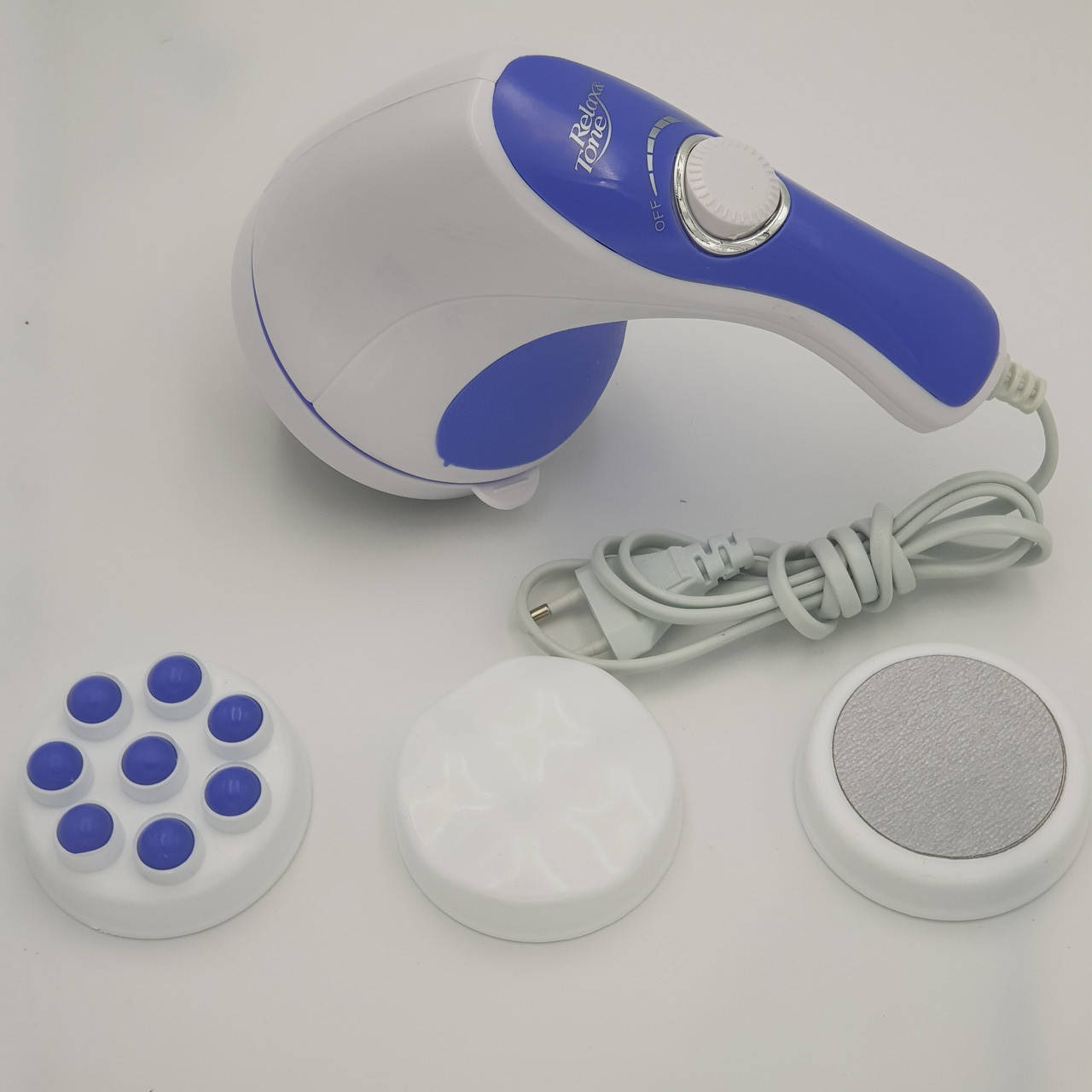 Массажер антицеллюлитный для тела рук и ног 4 насадки Релакс Спин Тоне Relax Spin tone белый, Buy now
Массажер антицеллюлитный для тела рук и ног 4 насадки Релакс Спин Тоне Relax Spin tone белый, Buy now