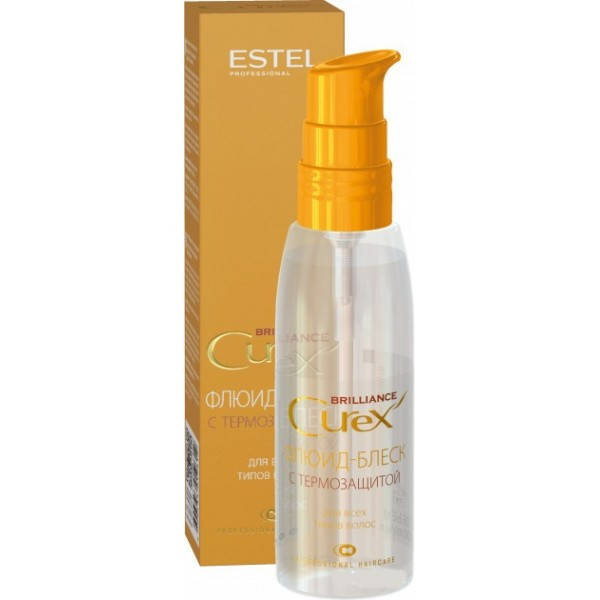 Флюид-блеск Estel Professional Curex Brilliance c термозащитой для всех типов волос, 100 мл
Флюид-блеск Estel Professional Curex Brilliance c термозащитой для всех типов волос, 100 мл