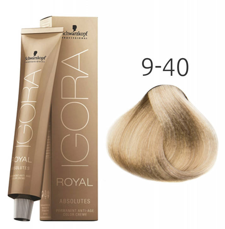 Краска для седых волос Schwarzkopf Igora Absolutes 9-40 Экстра светлый блондин бежевый натуральный 60 мл
Краска для седых волос Schwarzkopf Igora Absolutes 9-40 Экстра светлый блондин бежевый натуральный 60 мл