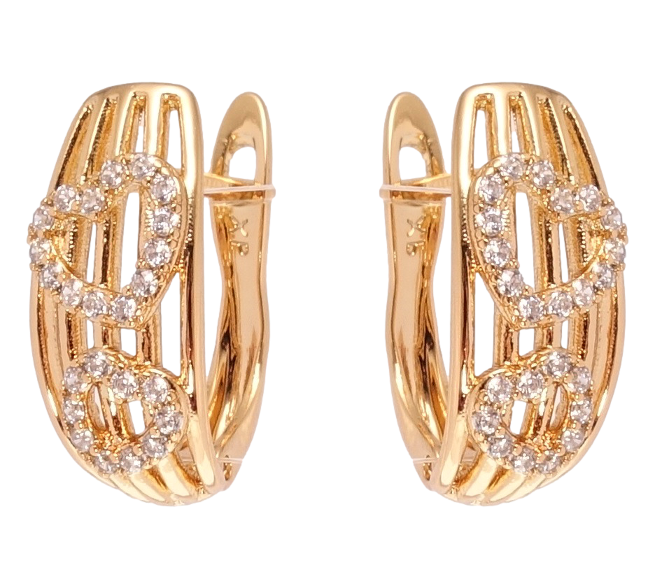 Серьги Xuping QQMM Позолота 18K английский замок "Узор сердечки цирконием"
Серьги Xuping QQMM Позолота 18K английский замок "Узор сердечки цирконием"