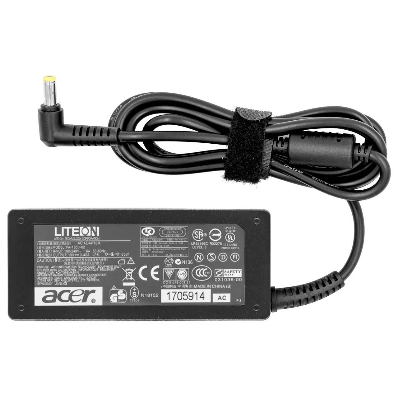Блок питания для ноутбука Acer 19V 3.42A 65W 5.5 х 1.7mm зарядное устройство для ноутбука Acer
Блок питания для ноутбука Acer 19V 3.42A 65W 5.5 х 1.7mm зарядное устройство для ноутбука Acer