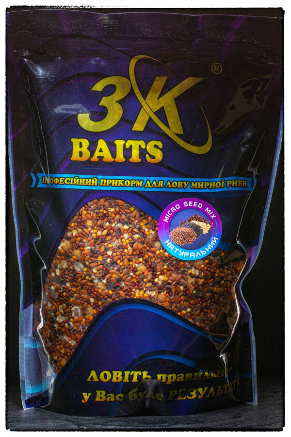 Зерновой микс 3K Baits Micro Seed MIX 1000гр
Зерновой микс 3K Baits Micro Seed MIX 1000гр