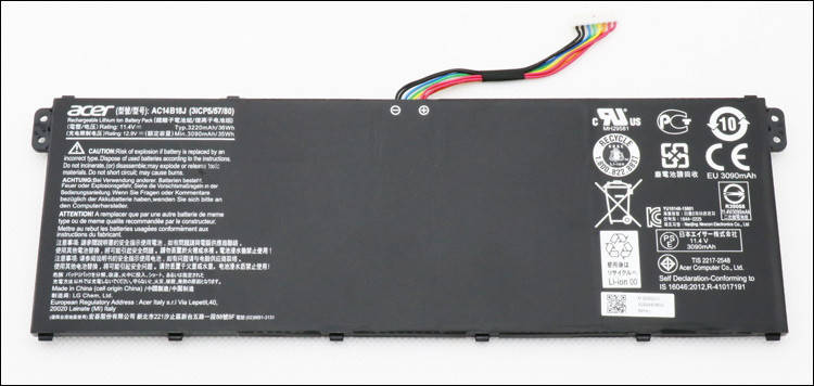 Оригинальная аккумуляторная батарея для ноутбука Acer R5-431T, R5-471T, R5-571T, R5-571TG - AC14B18J - АКБ, Черный
Оригинальная аккумуляторная батарея для ноутбука Acer R5-431T, R5-471T, R5-571T, R5-571TG - AC14B18J - АКБ, Черный