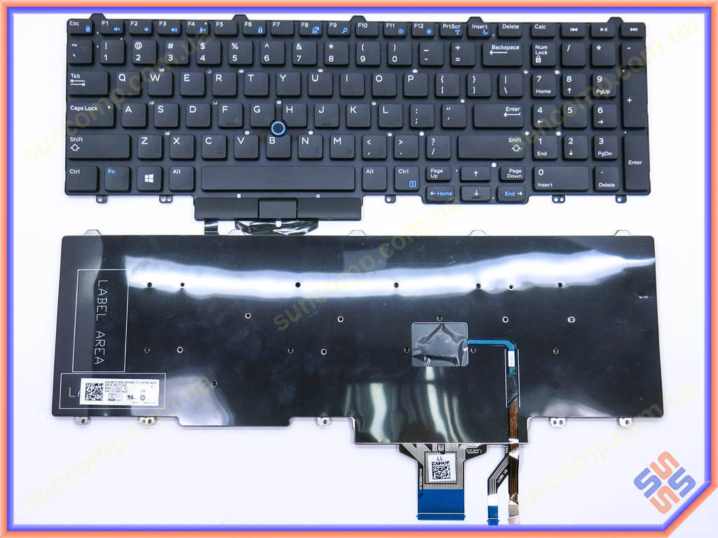 Клавиатура для DELL Latitude E5550, E5570, E5580, 0T9RCN ( RU Black без рамки с поинтстиком). Оригинал., Черный
Клавиатура для DELL Latitude E5550, E5570, E5580, 0T9RCN ( RU Black без рамки с поинтстиком). Оригинал., Черный