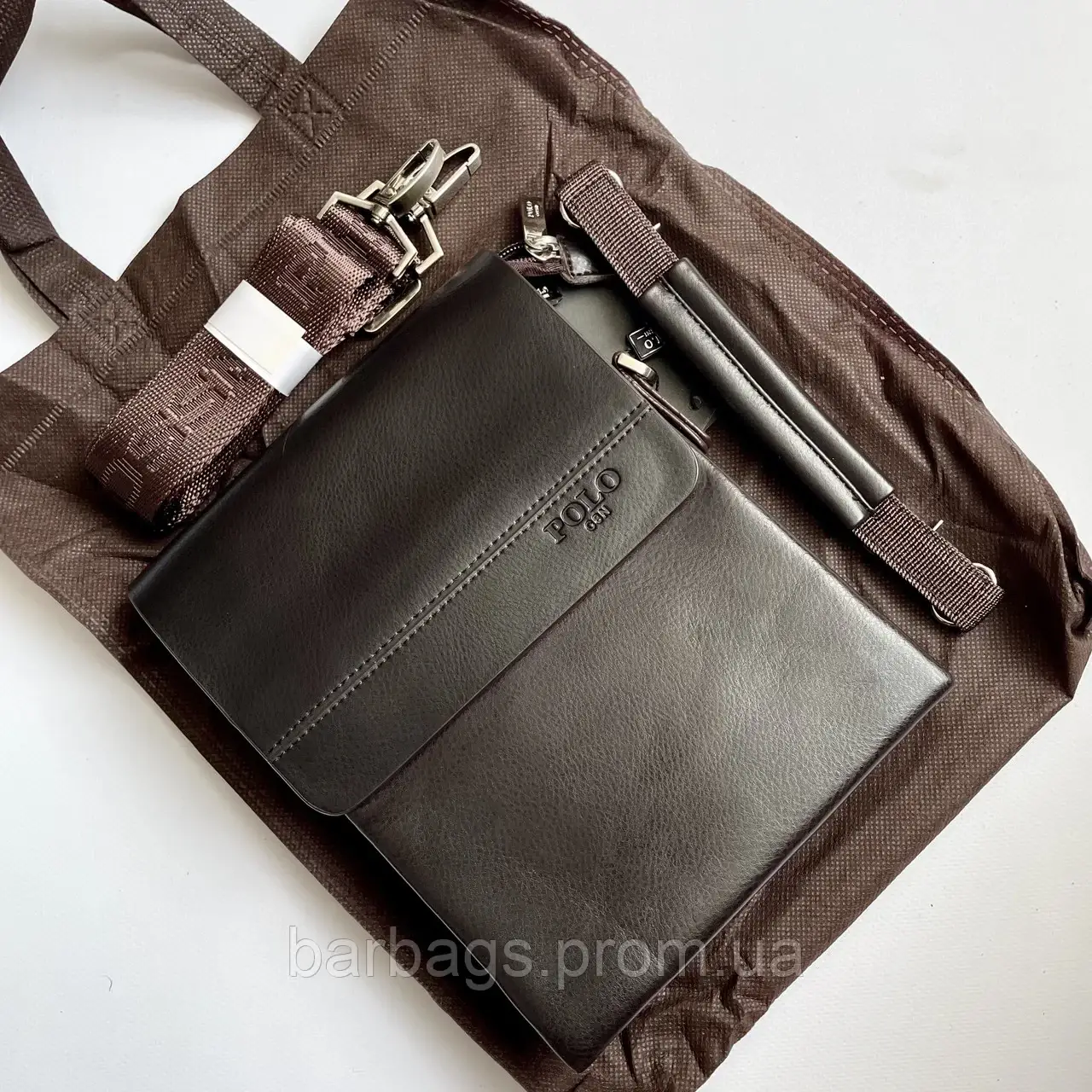 Сумка планшетка мужская коричневая Polo из кожи, мужская кожаная барсетка через плечо, Коричневый
Сумка планшетка мужская коричневая Polo из кожи, мужская кожаная барсетка через плечо, Коричневый
