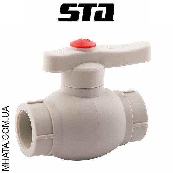 Кран шаровый для горячей воды STA d20 (латунный шар), Украина
Кран шаровый для горячей воды STA d20 (латунный шар), Украина