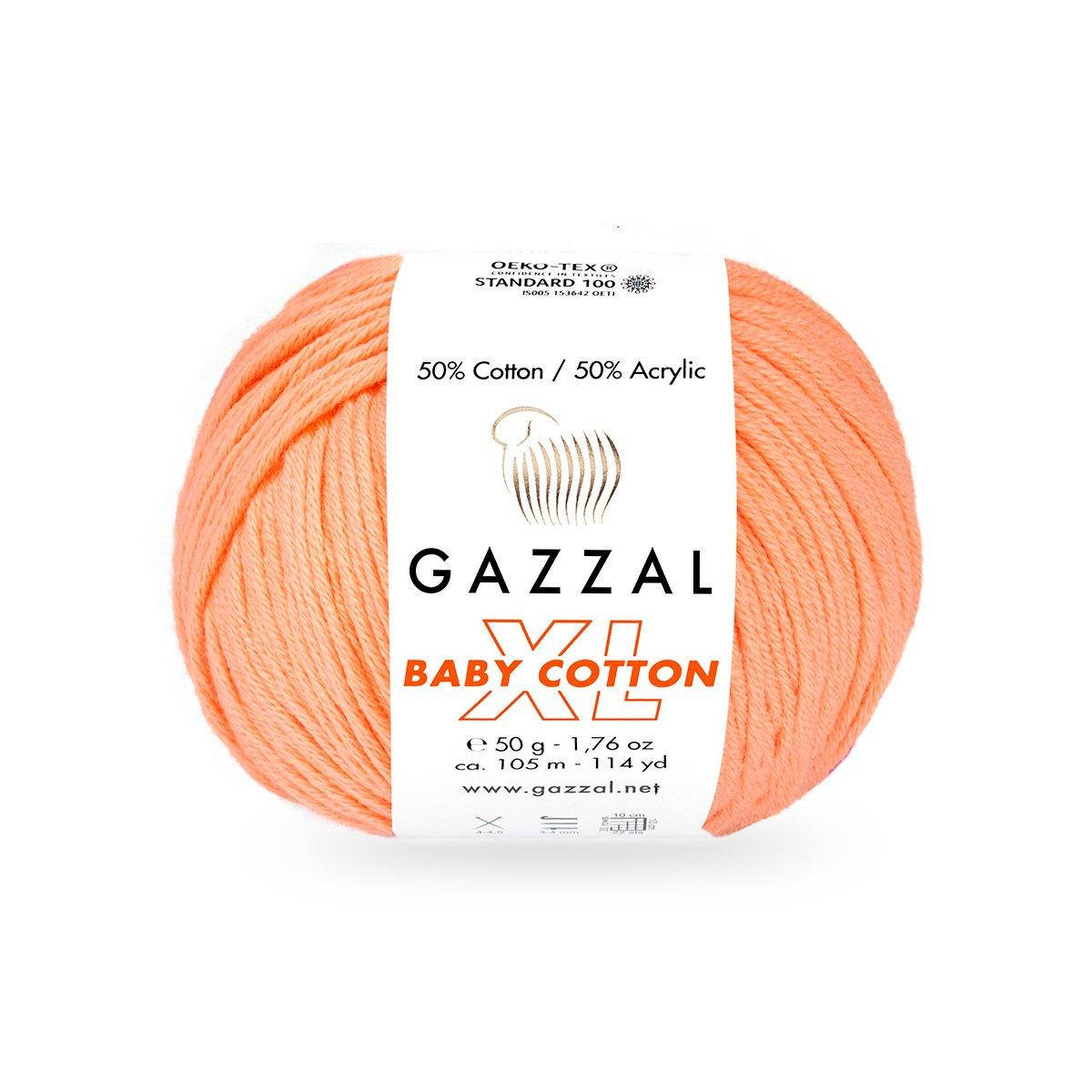 Gazzal Baby Cotton XL (Газзал Беби Котон ХЛ) № 3465 (Пряжа с хлопком, нитки для вязания)
Gazzal Baby Cotton XL (Газзал Беби Котон ХЛ) № 3465 (Пряжа с хлопком, нитки для вязания)
