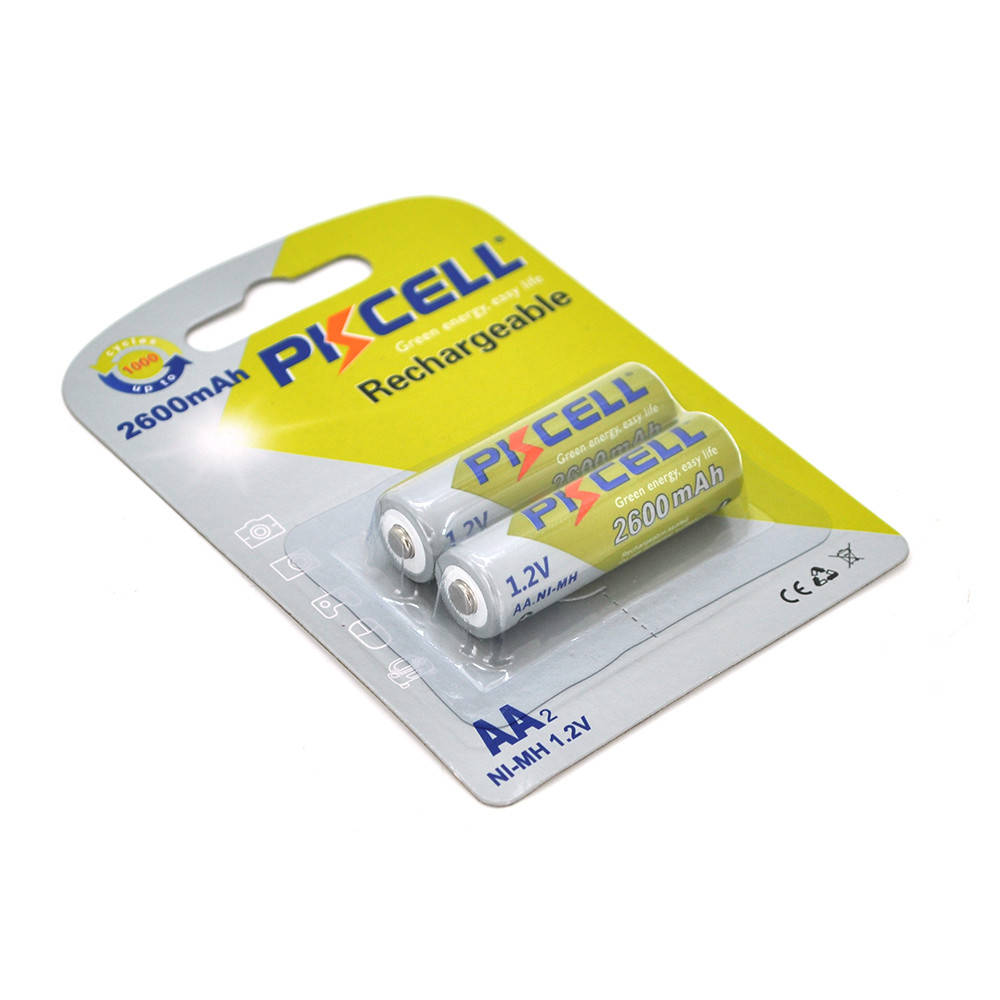 Аккумулятор PKCELL 1.2V AA 2600mAh NiMH Rechargeable Battery, 2 штуки в блистере цена за блистер, Q12
Аккумулятор PKCELL 1.2V AA 2600mAh NiMH Rechargeable Battery, 2 штуки в блистере цена за блистер, Q12