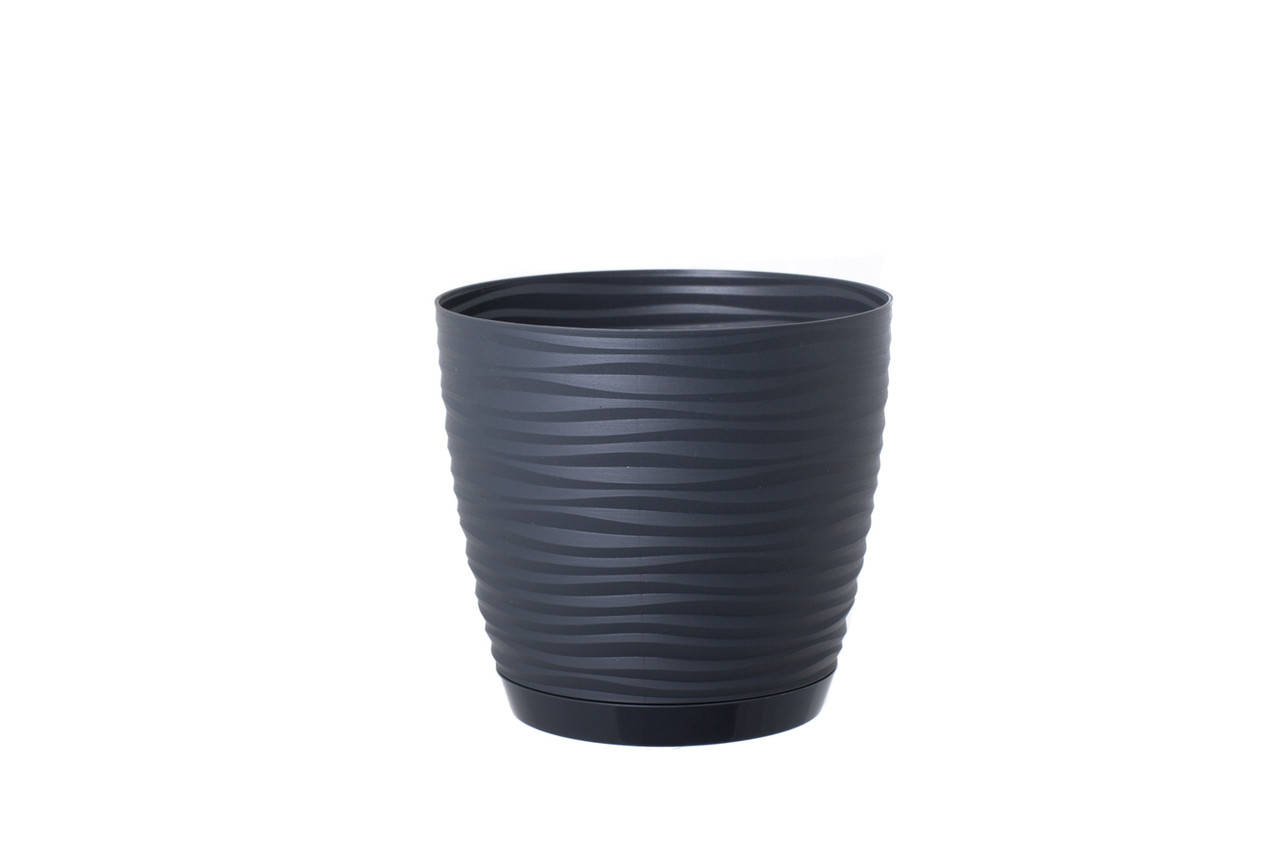 Горшок для цветов Form-Plastic Сахара Петит круглый с подставкой 1 л 13 х 11 см, Цвет Антрацит
Горшок для цветов Form-Plastic Сахара Петит круглый с подставкой 1 л 13 х 11 см, Цвет Антрацит