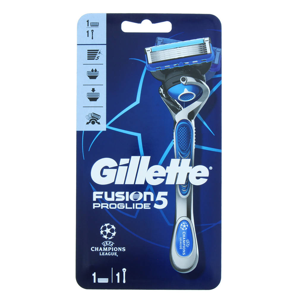 Станок с 1 сменной кассетой и подставкой Gillette Fusion Proglide Champions League Edition (7702018551323)
Станок с 1 сменной кассетой и подставкой Gillette Fusion Proglide Champions League Edition (7702018551323)