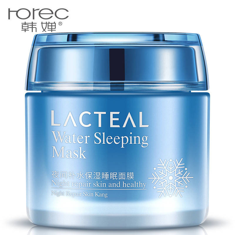 Ночная восстанавливающая маска с экстрактами ламинарии и мяты Rorec Lacteal Water Sleeping Mask, 100г
Ночная восстанавливающая маска с экстрактами ламинарии и мяты Rorec Lacteal Water Sleeping Mask, 100г