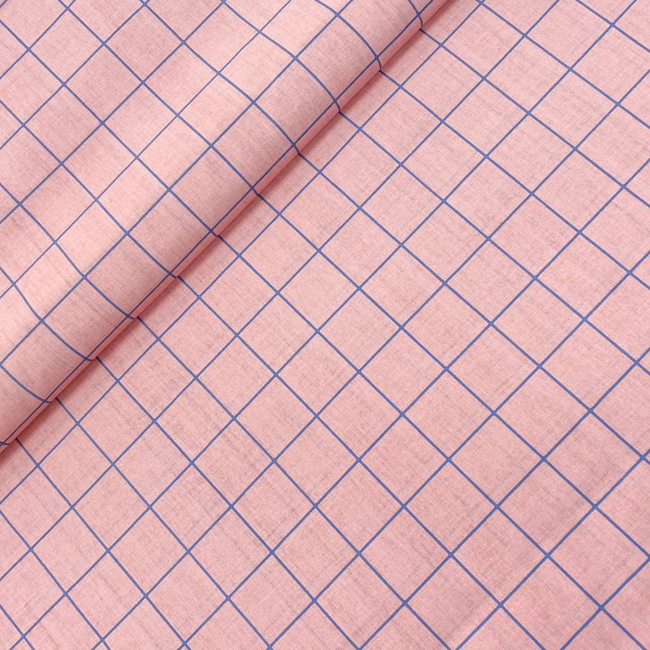 Бязь Gold хлопковая "Клетка синяя на пудровом" 220 см, Синий
Бязь Gold хлопковая "Клетка синяя на пудровом" 220 см, Синий