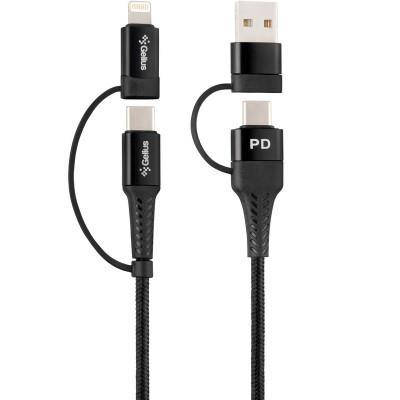 Кабель Gelius Pro Unimog 2 GP-UC106 4in1 (USB-A/Type to Type-C/Lightning) PD Black, Черный
Кабель Gelius Pro Unimog 2 GP-UC106 4in1 (USB-A/Type to Type-C/Lightning) PD Black, Черный