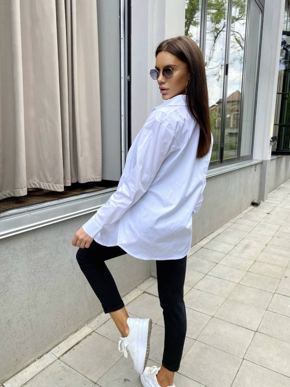 Женская рубашка оверсайз белая , женская однотонная рубашка, Белый
Женская рубашка оверсайз белая , женская однотонная рубашка, Белый