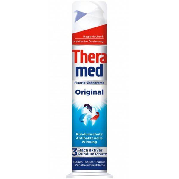 Зубная паста с дозатором TheraMed Original, 100мл 
Зубная паста с дозатором TheraMed Original, 100мл