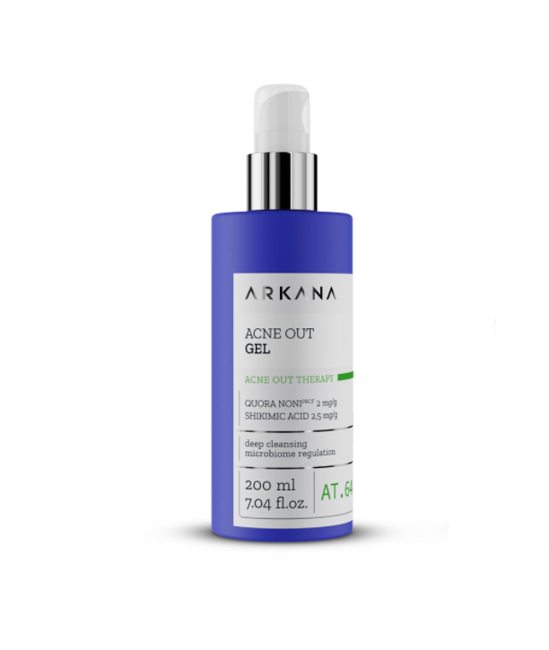 Acne Out Gel - Очищающий гель для жирной, комбинированной кожи с признаками акне, 200 мл
Acne Out Gel - Очищающий гель для жирной, комбинированной кожи с признаками акне, 200 мл