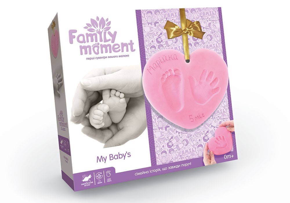 Набор для создания объемного отпечатка ручки и ножки Family Moment DankoToys FMM-01-01U для слепков гипс лента
Набор для создания объемного отпечатка ручки и ножки Family Moment DankoToys FMM-01-01U для слепков гипс лента