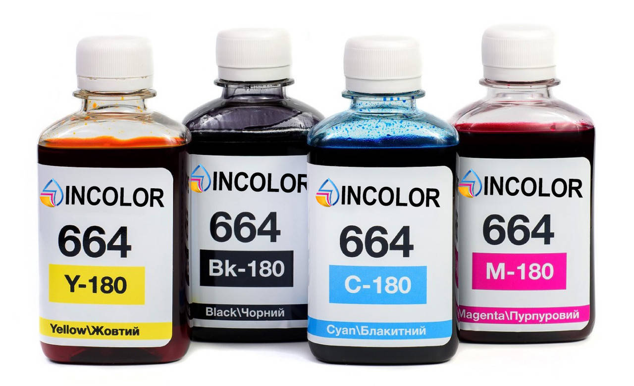 Чернила для Epson L222 - Комплект чернил 664 "INCOLOR" 4x180 мл, Black, Cyan, Magenta, Yellow
Чернила для Epson L222 - Комплект чернил 664 "INCOLOR" 4x180 мл, Black, Cyan, Magenta, Yellow