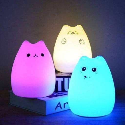 Ночной светильник силиконовый Котик Light Cat Ночник, Белый 
Ночной светильник силиконовый Котик Light Cat Ночник, Белый