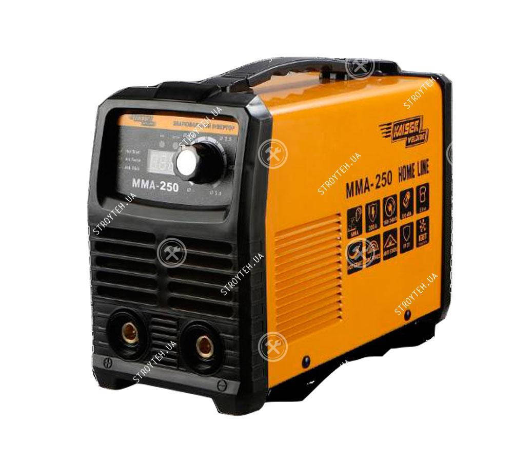 Инверторный сварочный аппарат для дома 250 Ампер, дисплей Kaiser MMA 250 Home Line с защитой от перегрева