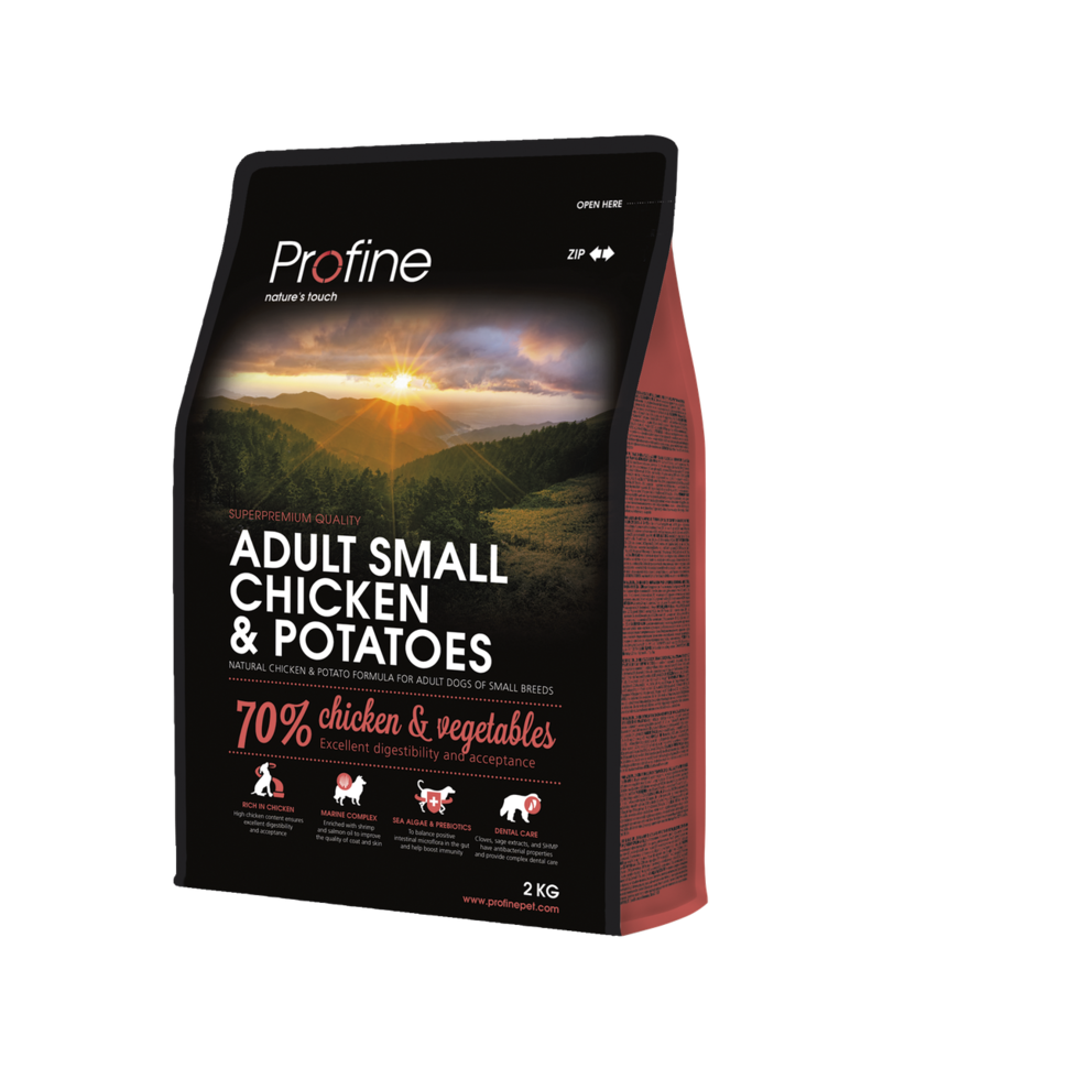 Сухой корм Profine Dog Adult Small Breed Chicken & Potatoes (для взрослых собак маленьких пород, курица) 2 кг
Сухой корм Profine Dog Adult Small Breed Chicken & Potatoes (для взрослых собак маленьких пород, курица) 2 кг