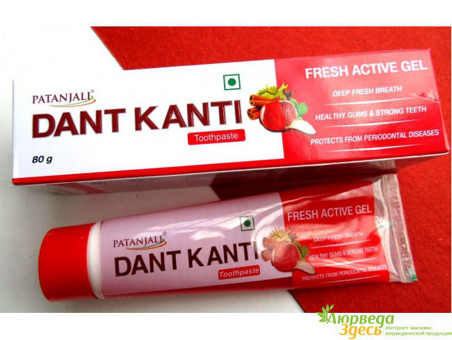 Зубная паста Патанжали Актив Фреш гель 80г, Patanjali Dant Kanti Fresh Active Gel, Аюрведа Здесь
Зубная паста Патанжали Актив Фреш гель 80г, Patanjali Dant Kanti Fresh Active Gel, Аюрведа Здесь
